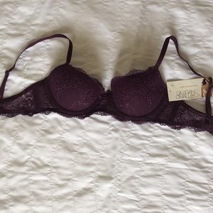 NWT Purple push up lace bra